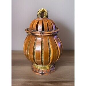 Vintage Wooden Garlic Keeper - Large 8”